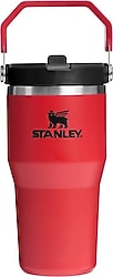 Stanley The Iceflow Flip Straw Kırmızı 0.60 lt Pipetli Termos Bardak