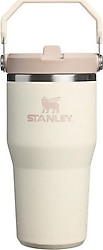 Stanley The Iceflow Flip Straw Krem 0.60 lt Pipetli Termos Bardak
