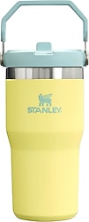 Stanley The Iceflow Flip Straw Sarı 0.60 lt Pipetli Termos Bardak
