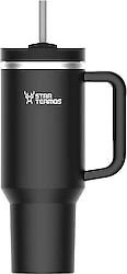 Star Termos Aqua Siyah 900 ml Pipetli Termos Bardak