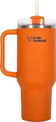 Star Termos Aqua Turuncu 900 ml Pipetli Termos Bardak