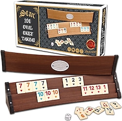 Star 101 Oval Plastik Okey Takımı