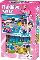Star Flamingo Partisi 2x50 Parça Puzzle 1101605