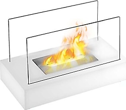 Starfire Silence Bioethanol Beyaz Masaüstü Dekoratif Şömine