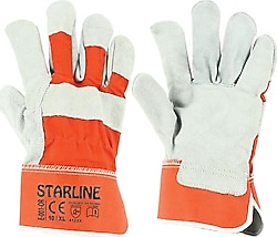 Starline E-001-OR Deri Kaynakçı 10 Numara İş Eldiveni
