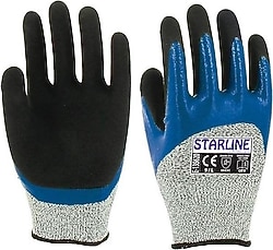 Starline E-135620 9 Numara Kesilmeye Dayanıklı İş Eldiveni