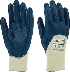 Starline E-205-B Mavi Nitril İş Eldiven