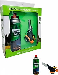 Starmax SM-9001 Kartuşlu Çakmaklı Pürmüz Torch Seti