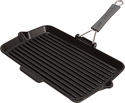 Staub 405093430 Katlanır Saplı Döküm Izgara Siyah