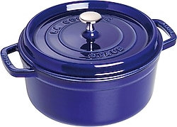 Staub La Cocotte Yuvarlak Koyu Mavi 24 cm Döküm Tencere