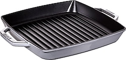 Staub 405116840 Döküm 28 cm Çift Kulp Gri Izgara Tava