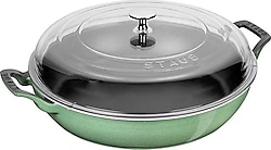 Staub Cam Kapaklı 30 cm Döküm Sote Tenceresi