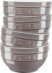 Staub Ceramics 14 cm 4'lü Kase Seti Antik Gri