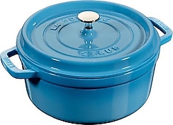 Staub La Cocotte Yuvarlak Buz Mavisi 24 cm Döküm Tencere