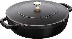 Staub La Cocotte Chistera Siyah 28 cm Döküm Sote Tenceresi
