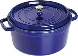 Staub La Cocotte Yuvarlak Koyu Mavi 28 cm Döküm Tencere