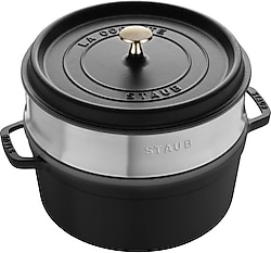 Staub La Cocotte 26 cm Buharlı Pişiricili Döküm Tencere
