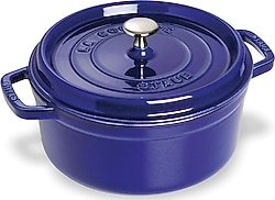 Staub La Cocotte Yuvarlak Koyu Mavi 20 cm Döküm Tencere