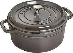 Staub La Cocotte Yuvarlak Grafit Gri 18 cm Döküm Tencere