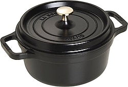 Staub La Cocotte Yuvarlak Siyah 22 cm Döküm Tencere