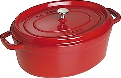 Staub La Cocotte Oval Kiraz 27 cm Döküm Tencere