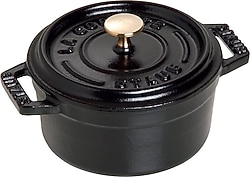 Staub La Cocotte Siyah Mini Yuvarlak 10 cm Döküm Tencere