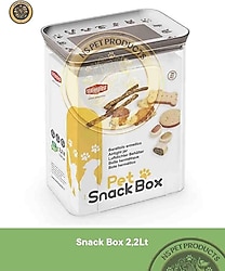 Stefanplast Gri-Beyaz Diktörtgen Snackbox 2.2 lt