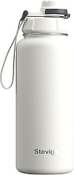 Stevig 1 Hand Leak-Proof Beyaz 1 lt Çelik Termos