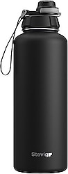 Stevig 1 Hand Leak-Proof Siyah 1.5 lt Çelik Termos