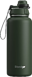 Stevig 1 Hand Leak-Proof Yeşil 1 lt Çelik Termos