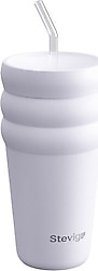 Stevig 3 Bubble Two-Cap Lila 600 ml Pipetli Termos