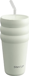 Stevig 3 Bubble Two-Cap Su Yeşili 600 ml Pipetli Termos