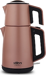 Stilevs Çays Inox Rose 1650 W Çelik Çay Makinesi