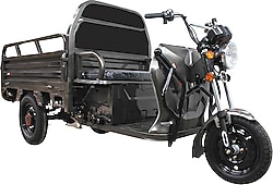 Stmax GF710 1200 W 3 Tekerlekli Kasalı Elektrikli Motosiklet Gri