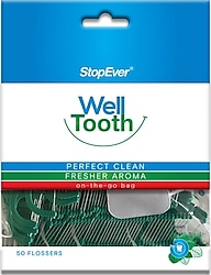 StopEver Well Tooht Taşıma Çantalı 50'li Kürdanlı Diş İpi