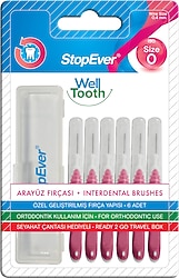 StopEver Well Tooth Pembe 0.4 mm 6'lı Arayüz Fırçası