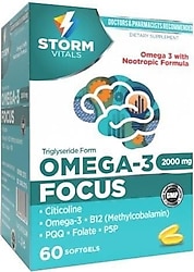 Storm Vitals Omega 3 Focus 60 Kapsül