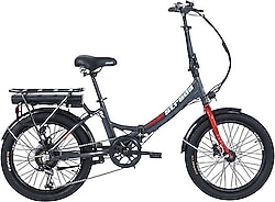 Strada E-Via 250 W Gri Katlanabilir Elektrikli Bisiklet