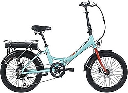 Strada E-Via 250 W Yeşil Katlanabilir Elektrikli Bisiklet