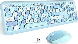 Studz M600 Mavi Kablosuz Klavye Mouse Seti