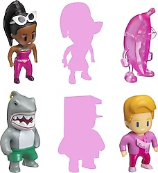 Stumble Guys Barbie Model 2 6'lı Figür Seti SGB2060