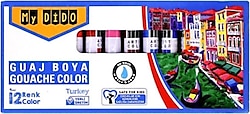 Mydido 9 ml 12'li Tüp Guaj Boya Seti