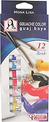 Südor Mona Lisa 12 ml 12 Renk Tüp Guaj Boya