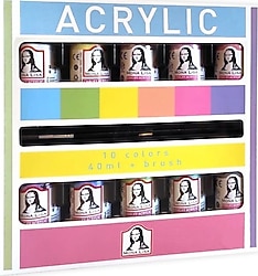 Südor Mona Lisa Chalky 40 ml 10'lu Pastel Akrilik Boya