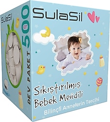 Sulasil Sıkıştırılmış Bebek Mendili 500 Adet