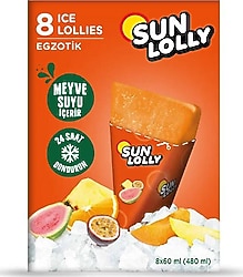 Sun Lolly Egzotik Aromalı Su Buzu 8x60 ml