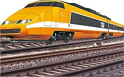 Suncon Sesli ve Işıklı Tren Seti 33 Parça Turuncu 15506