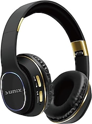 Sunix BLT-26 Kulak Üstü Bluetooth Kulaklık Siyah