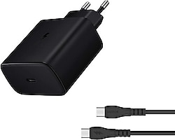 Sunix S-50 45 W Siyah Type-C Kablolu Hızlı Şarj Aleti
