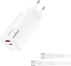 Sunix S-65 67W Beyaz Type-C Kablolu Hızlı Şarj Aleti